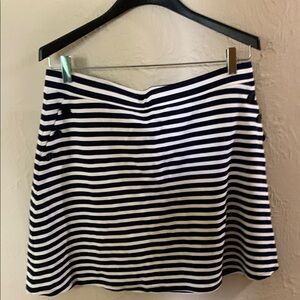 Striped Navy and White Women's Skirt